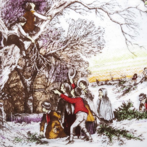 Christmas 1988 Collector Plate Caverswall Ltd Edition Stephen Barnsley 8 1/2" - Picture 3 of 7